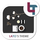Grey And White Xperia Theme icon