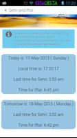 Sehri Iftar Timetable 2016 capture d'écran 2