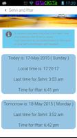 Sehri Iftar Timetable 2016 screenshot 2