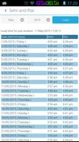 Sehri Iftar Timetable 2016 screenshot 3