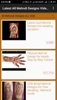 Latest All Mehndi Designs Video Tutorials capture d'écran 2