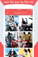 Girls Man Bike Rider  Photo Suit poster