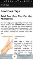 Foot Care Tips ภาพหน้าจอ 1