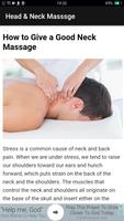 Head & Neck Massage Techniques capture d'écran 1