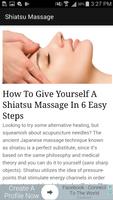 Shiatsu Massage Tips capture d'écran 1