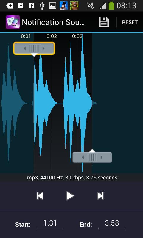 Battery sound notification на русском