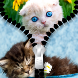 Kitty Zipper Lock Screen icône