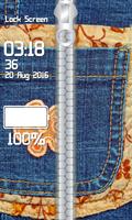 Jeans Zipper Lock Screen screenshot 3
