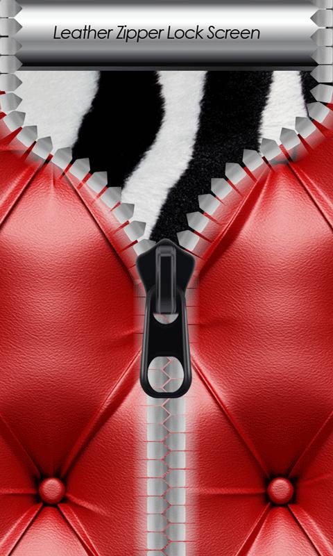 Описание для Leather Zipper Lock Screen.