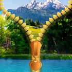 Nature Zipper Lock Screen icône
