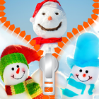 Snowman Zipper Lock Screen ikona