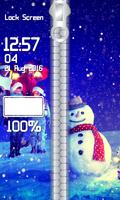 Snowman Zipper Lock Screen capture d'écran 3