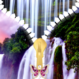 Waterfall Zipper Lock Screen icône