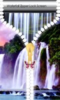 Waterfall Zipper Lock Screen 海報