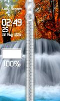 Waterfall Zipper Lock Screen 截圖 3