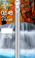 Waterfall Zipper Lock Screen screenshot 3