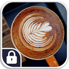 Latte Coffee Art Lock Screen icône
