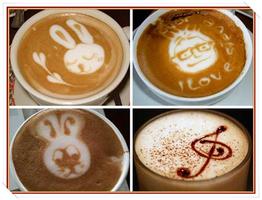 Latte Art Design Ideas โปสเตอร์