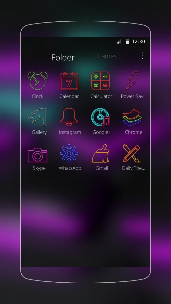 Android 用の ネオンのhd壁紙ランチャー Apk をダウンロード