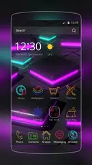 Скачать Neon HD Wallpapers Launcher APK