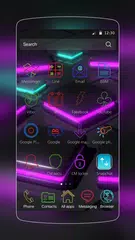 Скачать Neon HD Wallpapers Launcher APK