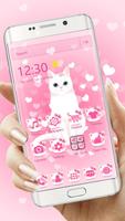 Pink kitty 3d live wallpaper theme screenshot 1