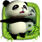 3D Panda Theme With Natural Bamboo Wallpaper icon