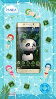 3D Panda Theme With Natural Bamboo Wallpaper screenshot 1
