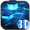 3D Neon Tech Hexagon Theme APK