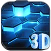 3D النيون التقنية السداسي الموضوع APK