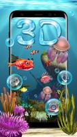 Sea world 3D Fish Theme постер