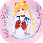 Anime dress up theme icône