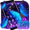 Beautiful Neon Butterfly Live Wallpaper Theme APK