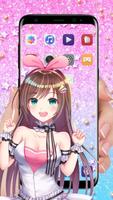 Live Cute Sweet Girl Animated Wallpaper Affiche