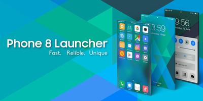 Launcher for iPhone 8 Affiche