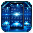 Blue Technology Theme holagram light 3D dynamic