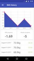 BMI Calculator and Tracking Screenshot 1