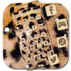 download Oro Stampa ghepardo diamante Tema APK