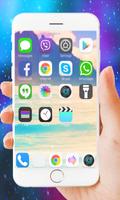 Launcher Theme for iPhone 8 Affiche
