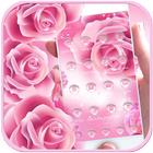 Pembe güller tema pink rose simgesi