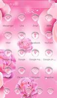 Розовые розы тему pink rose скриншот 3