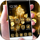 Gold Rose theme luxury gold ikon
