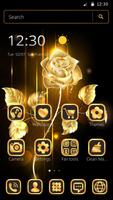 Тема Золотая Роза gold rose скриншот 3