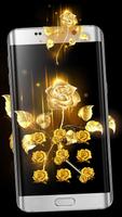 Emas Mawar tema gold rose screenshot 2