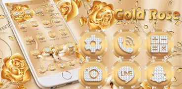Theme Gold Rose Diamond
