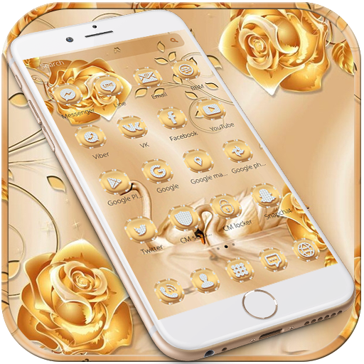Theme Gold Rose Diamond