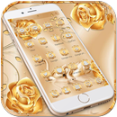 Theme Gold Rose Diamond APK
