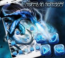 Hielo dragon tema Wallpaper trabar pantalla Poster