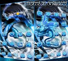 Hielo dragon tema Wallpaper trabar pantalla captura de pantalla 2