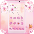 Pink Sakura Blossom Theme icône